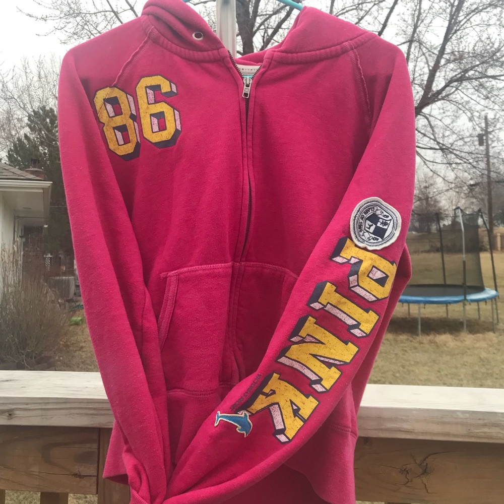 Victoria’s Secret Pink Full Zip Hoodie L